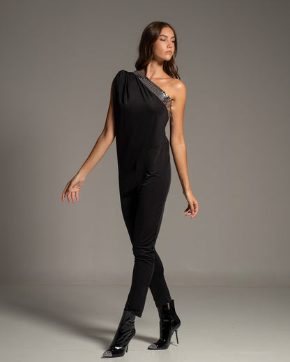 One Shoulder Jumpsuit