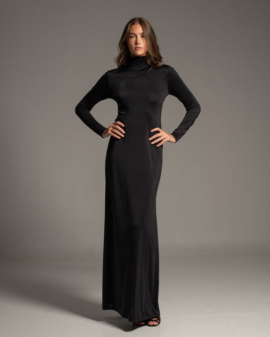 Turtleneck Maxi Dress