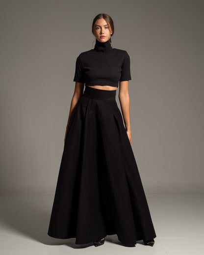 High-Waisted Maxi Skirt