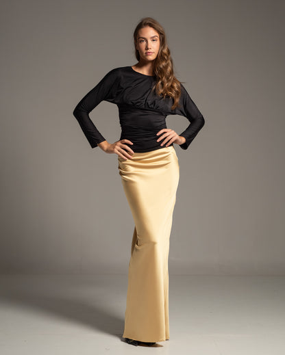 Satin Maxi Skirt