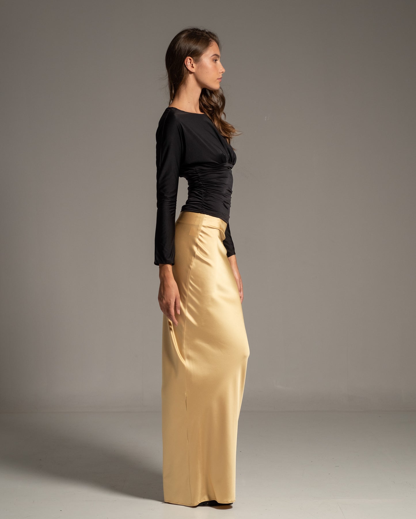 Satin Maxi Skirt