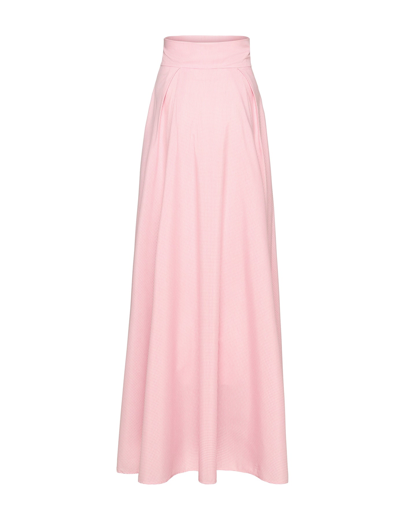 High Waste Long Skirt Pink