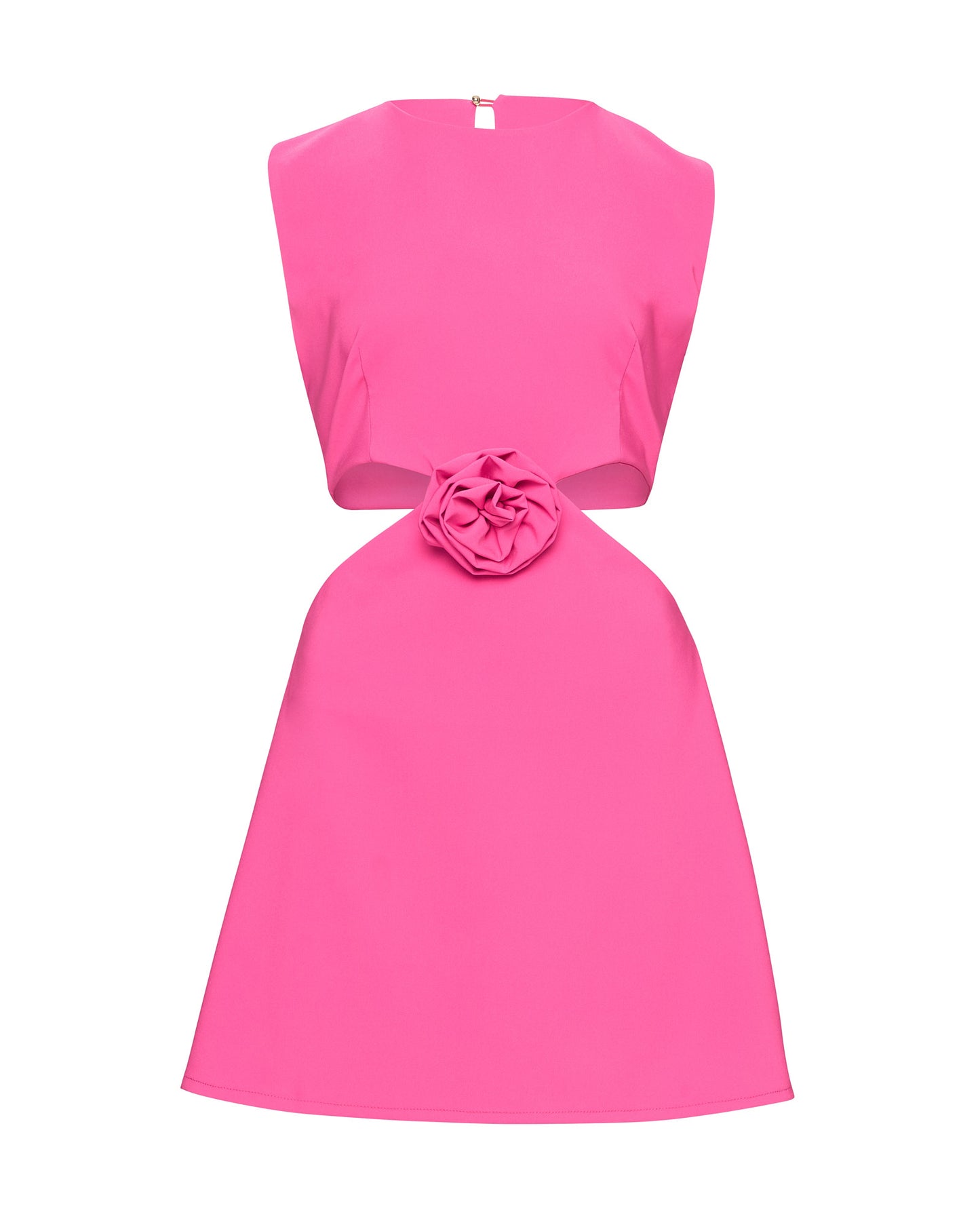 Cut Out Mini Pink Dress