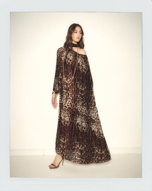 Long Leopard Dress