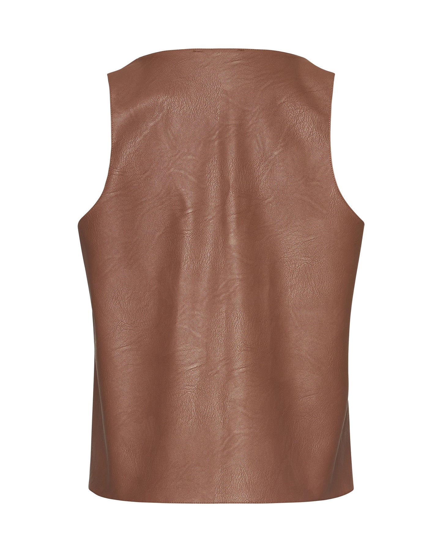 Faux Leather Top