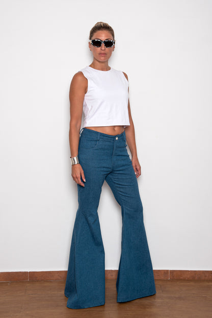 High Waist Flared Jeans