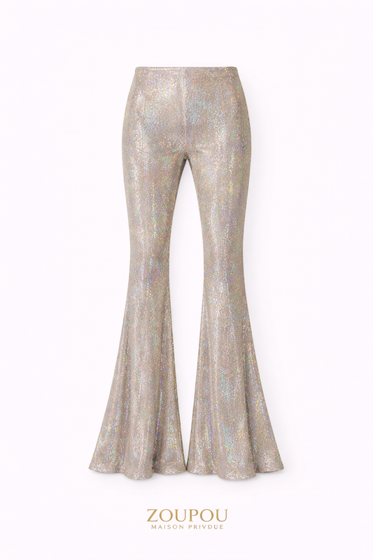 Iridescent Flared Trousers